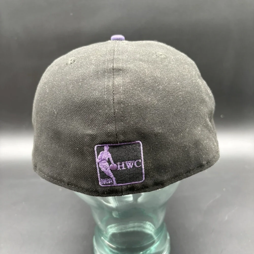 Lakers New Era 59FIFTY Hardwood Classics Fitted Hat Size 8 1/4 Black Purple